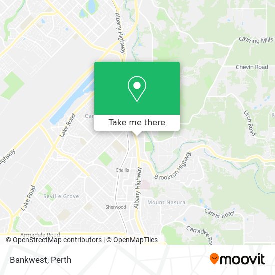 Bankwest map