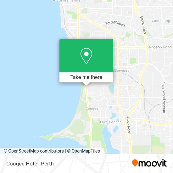 Mapa Coogee Hotel