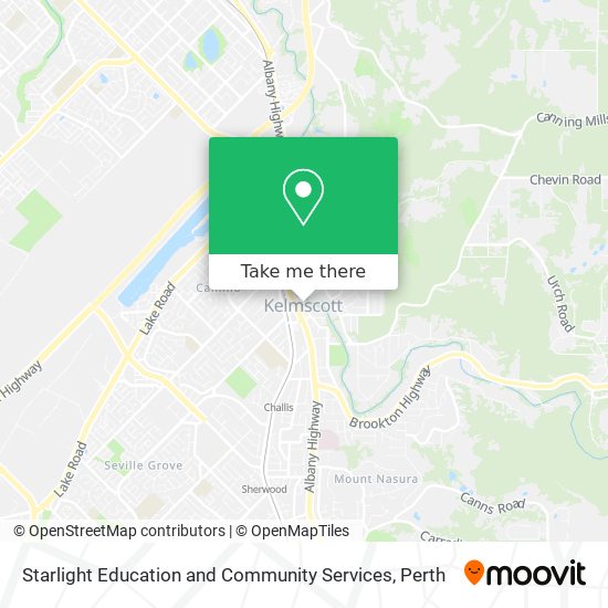 Starlight Education and Community Services map