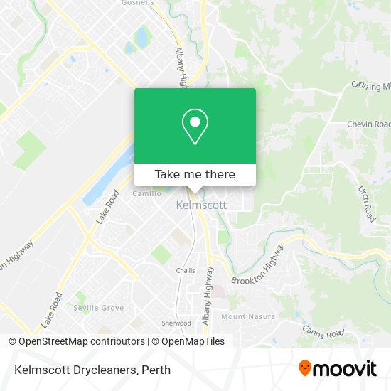 Mapa Kelmscott Drycleaners