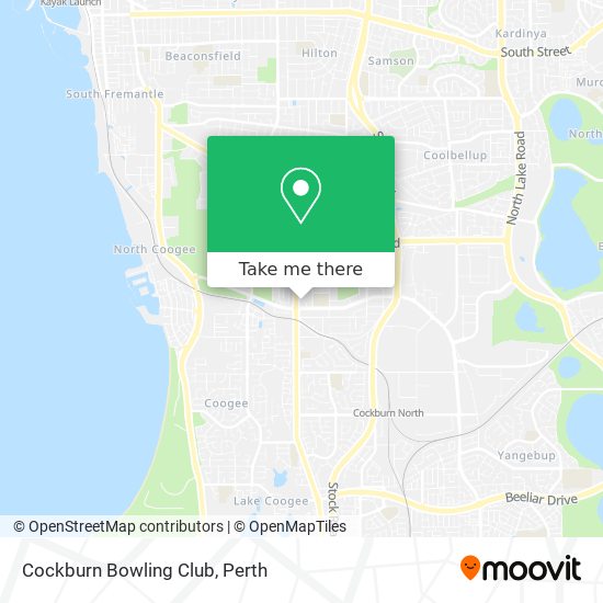 Mapa Cockburn Bowling Club