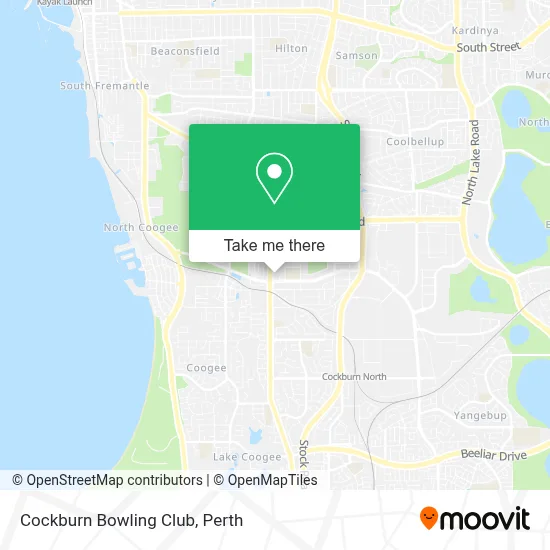 Mapa Cockburn Bowling Club