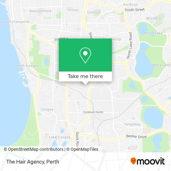 The Hair Agency map