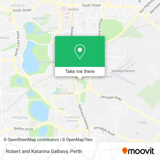 Robert and Katarina Galbavy map