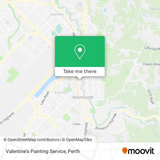 Valentine's Painting Service map