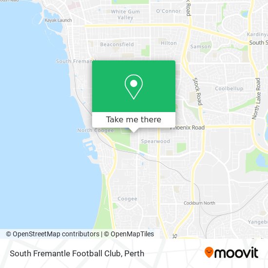 South Fremantle Football Club map