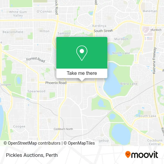Pickles Auctions map