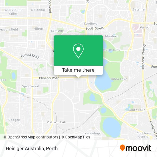 Mapa Heiniger Australia