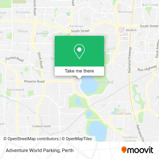 Mapa Adventure World Parking