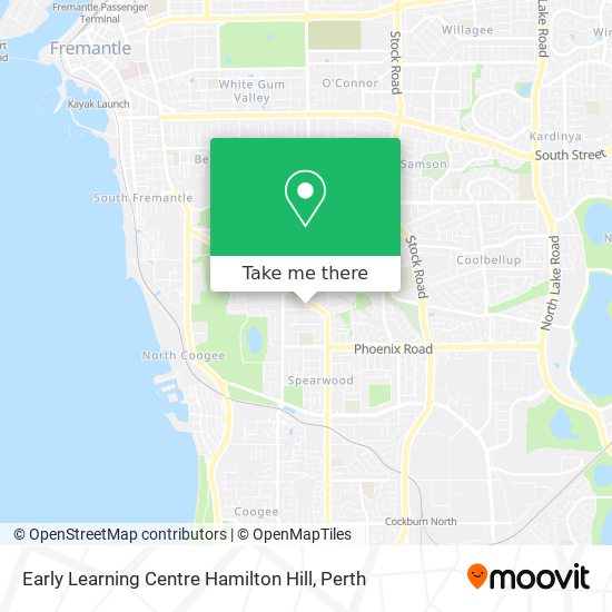 Mapa Early Learning Centre Hamilton Hill