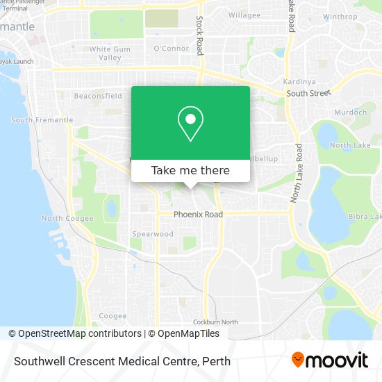 Southwell Crescent Medical Centre map