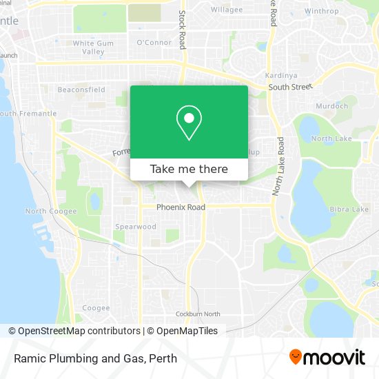 Ramic Plumbing and Gas map