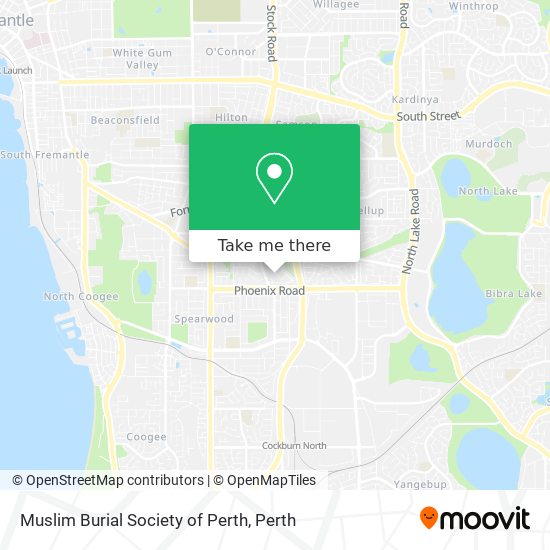 Muslim Burial Society of Perth map