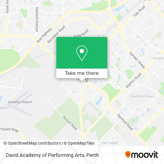 David Academy of Performing Arts map