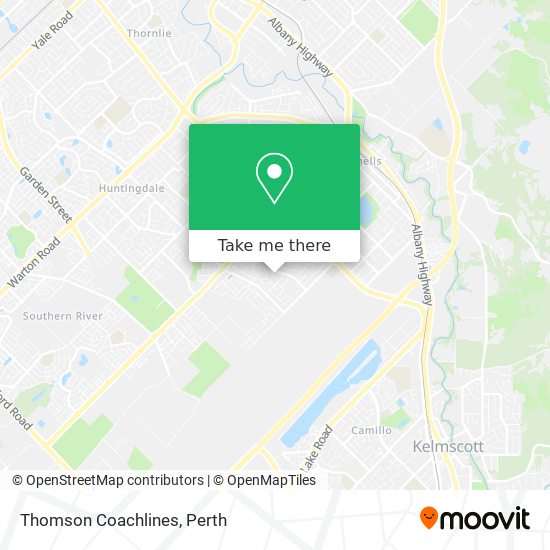 Thomson Coachlines map
