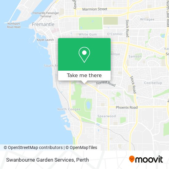 Swanbourne Garden Services map