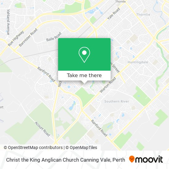 Christ the King Anglican Church Canning Vale map