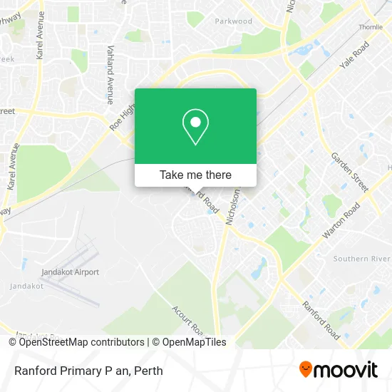 Mapa Ranford Primary P an