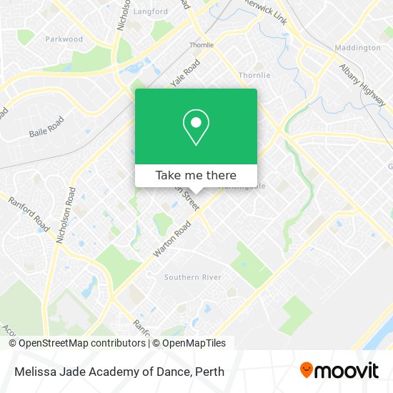 Melissa Jade Academy of Dance map