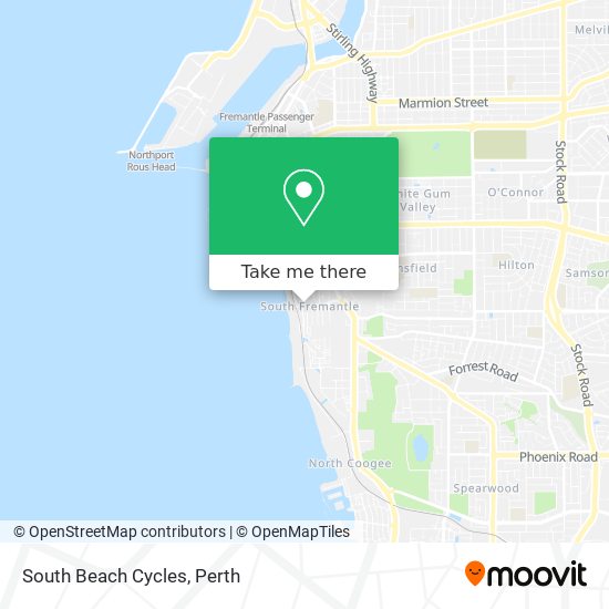 South Beach Cycles map