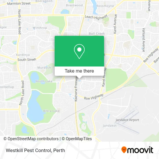 Mapa Westkill Pest Control
