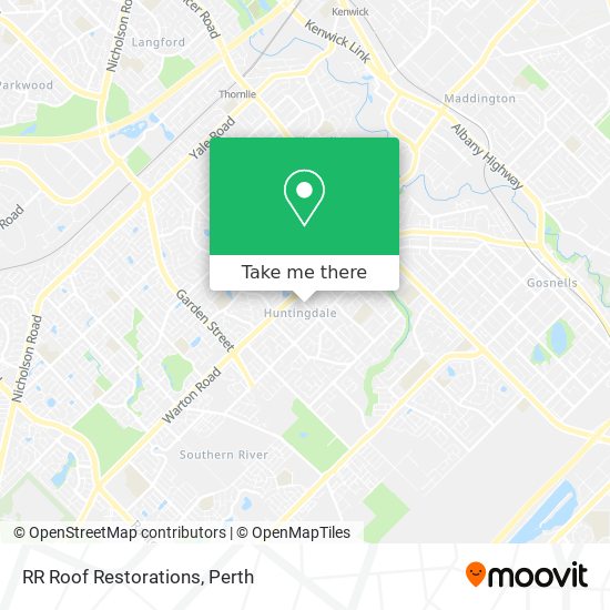 RR Roof Restorations map