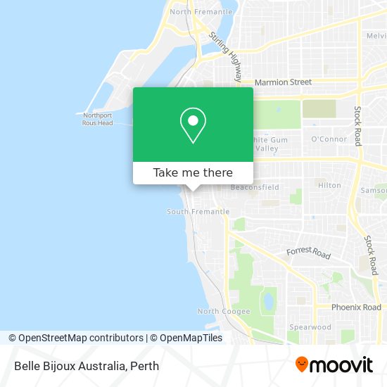 Belle Bijoux Australia map