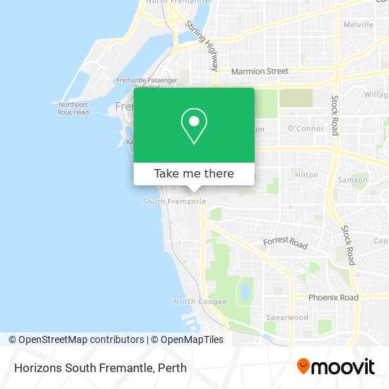 Horizons South Fremantle map