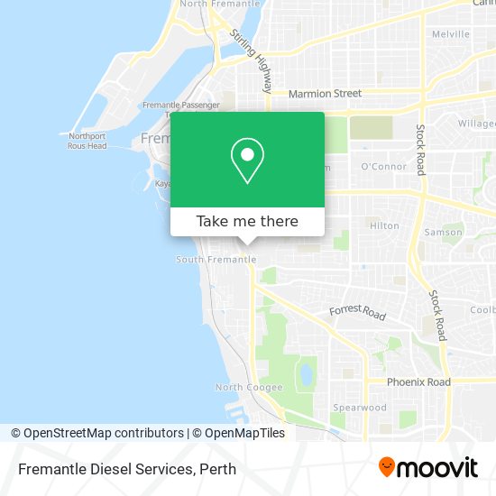 Fremantle Diesel Services map