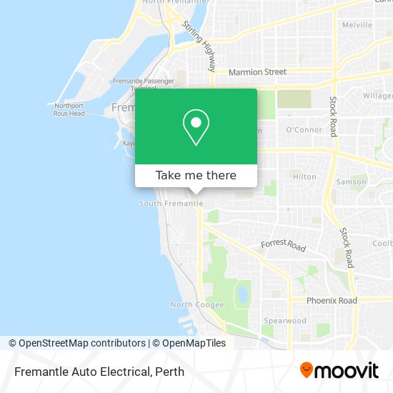 Fremantle Auto Electrical map
