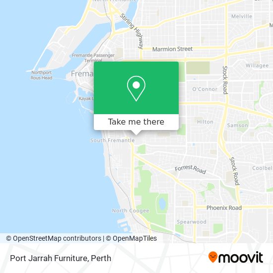 Port Jarrah Furniture map