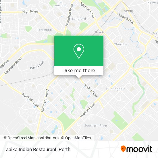 Zaika Indian Restaurant map