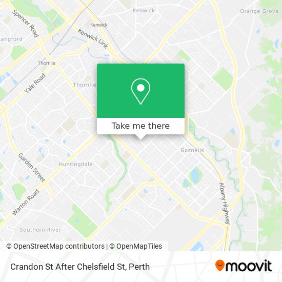 Crandon St After Chelsfield St map