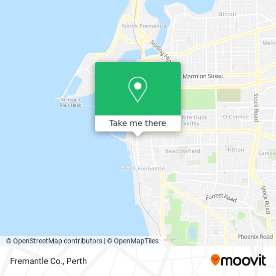 Fremantle Co. map