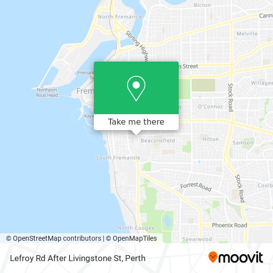 Lefroy Rd After Livingstone St map