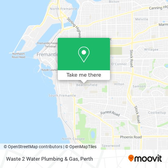 Waste 2 Water Plumbing & Gas map