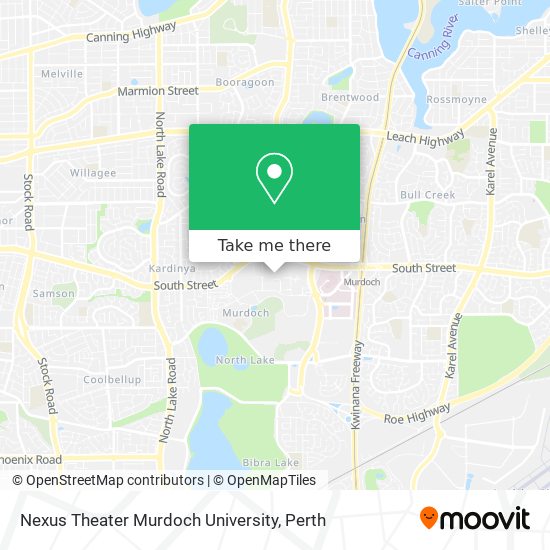 Nexus Theater Murdoch University map