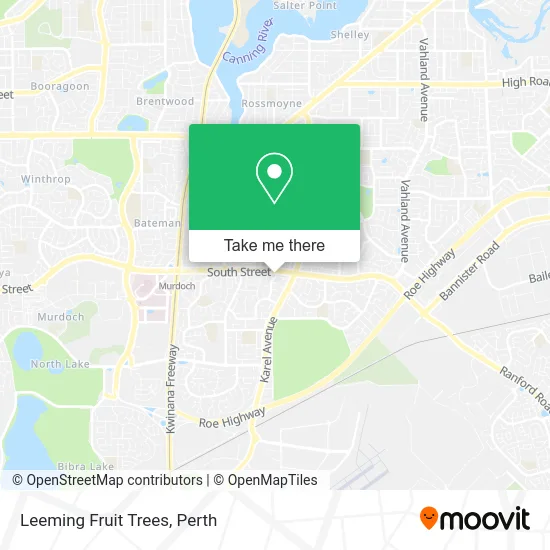 Mapa Leeming Fruit Trees