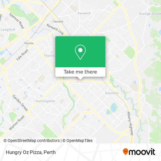 Hungry Oz Pizza map