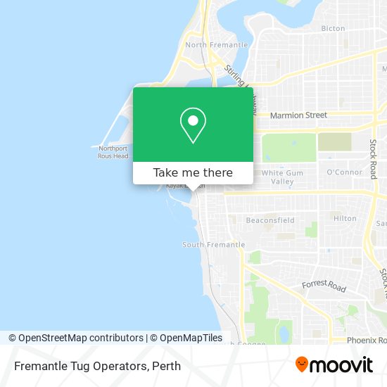 Fremantle Tug Operators map