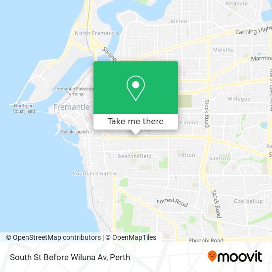 South St Before Wiluna Av map