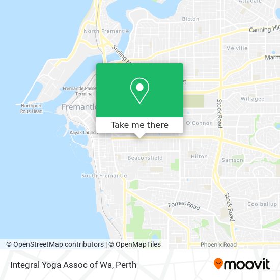 Mapa Integral Yoga Assoc of Wa