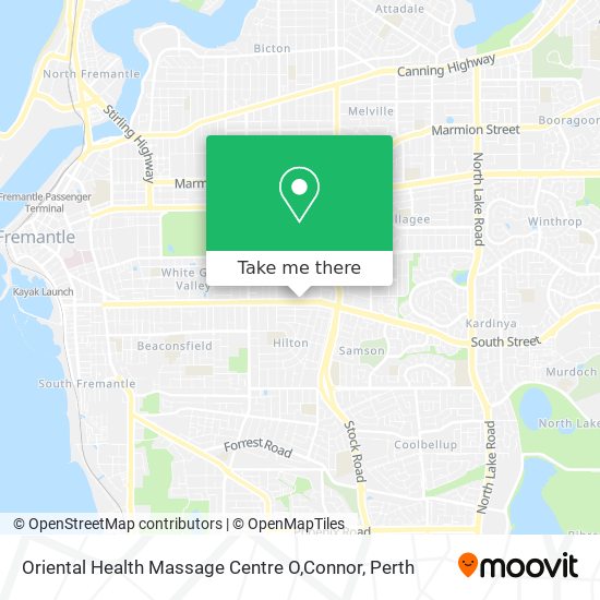 Mapa Oriental Health Massage Centre O,Connor