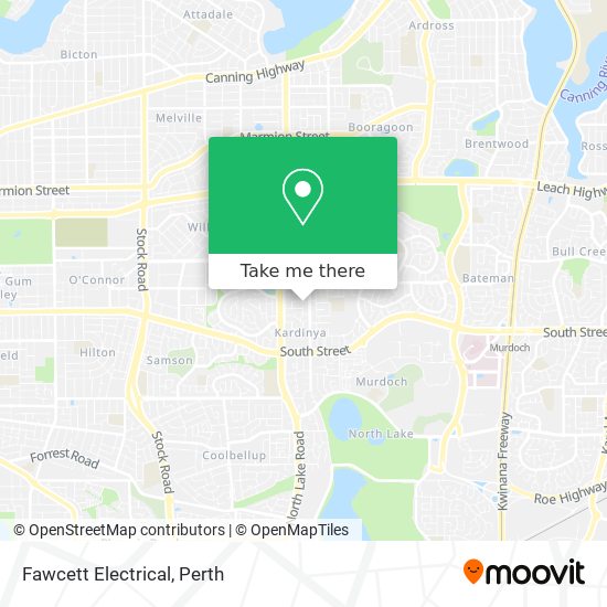 Fawcett Electrical map