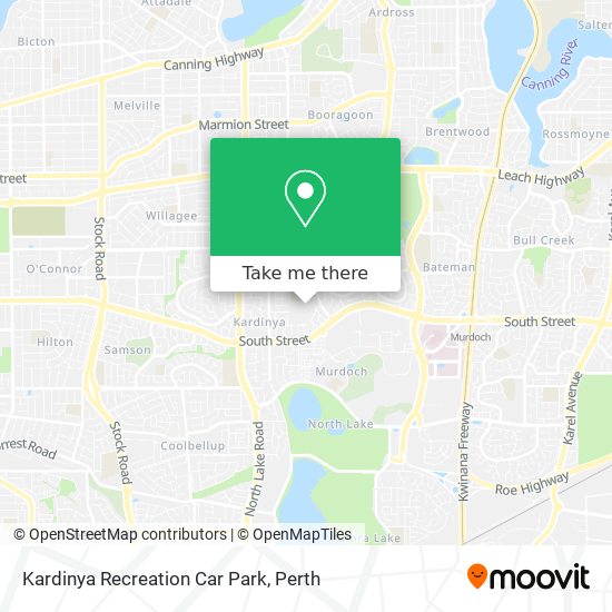 Kardinya Recreation Car Park map