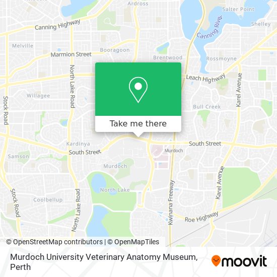 Murdoch University Veterinary Anatomy Museum map