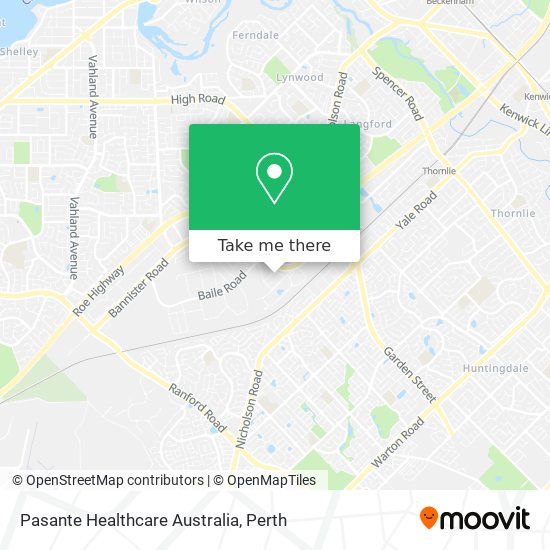 Pasante Healthcare Australia map