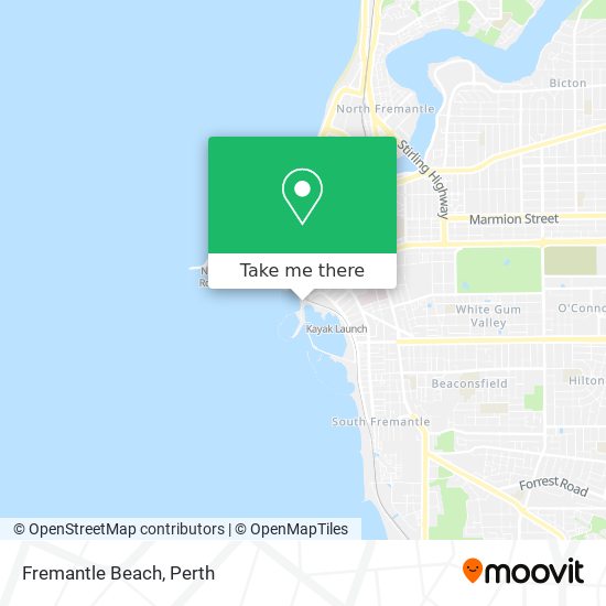 Fremantle Beach map