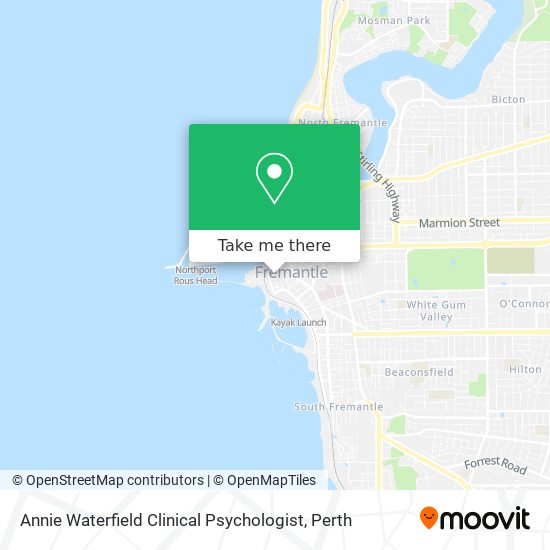 Annie Waterfield Clinical Psychologist map