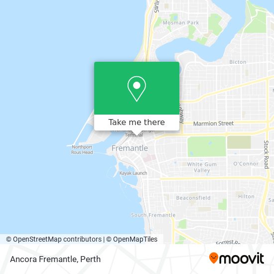 Ancora Fremantle map